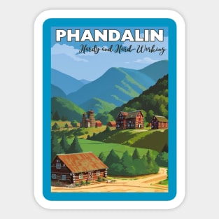 Phandalin Tourism Poster - Sword Coast D&D Art Sticker